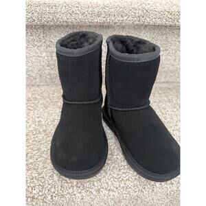 KOOLABURRA By UGG SZ 7 (18 month old to 2T) Suede Sheepskin Girl’s Boots Black